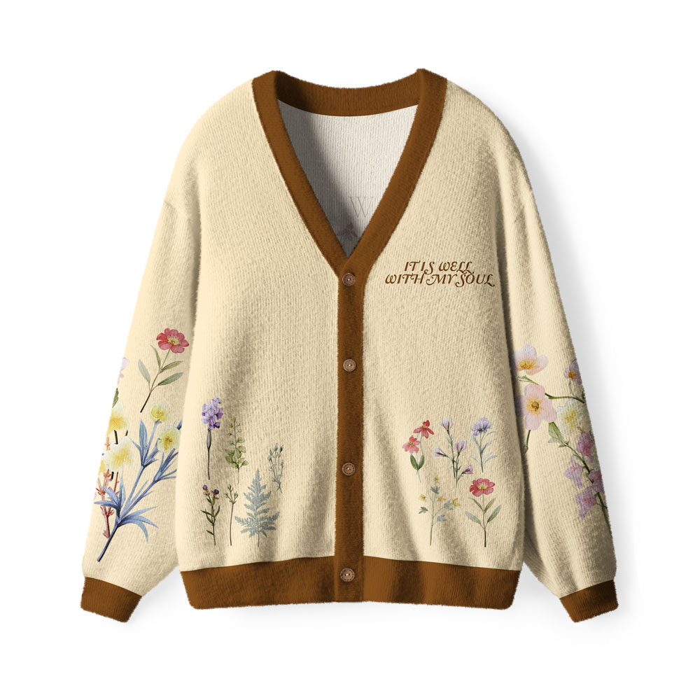 It's Well With My Soul Furry Christian Lightweight Cardigan