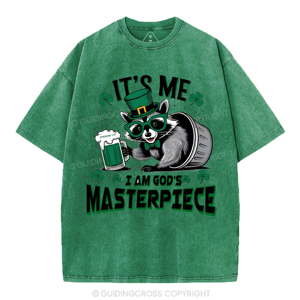 It's me I'm God's Masterpiece Christian Washed T-Shirt
