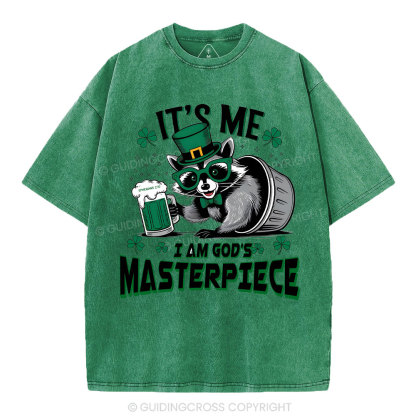 It's me I'm God's Masterpiece Christian Washed T-Shirt