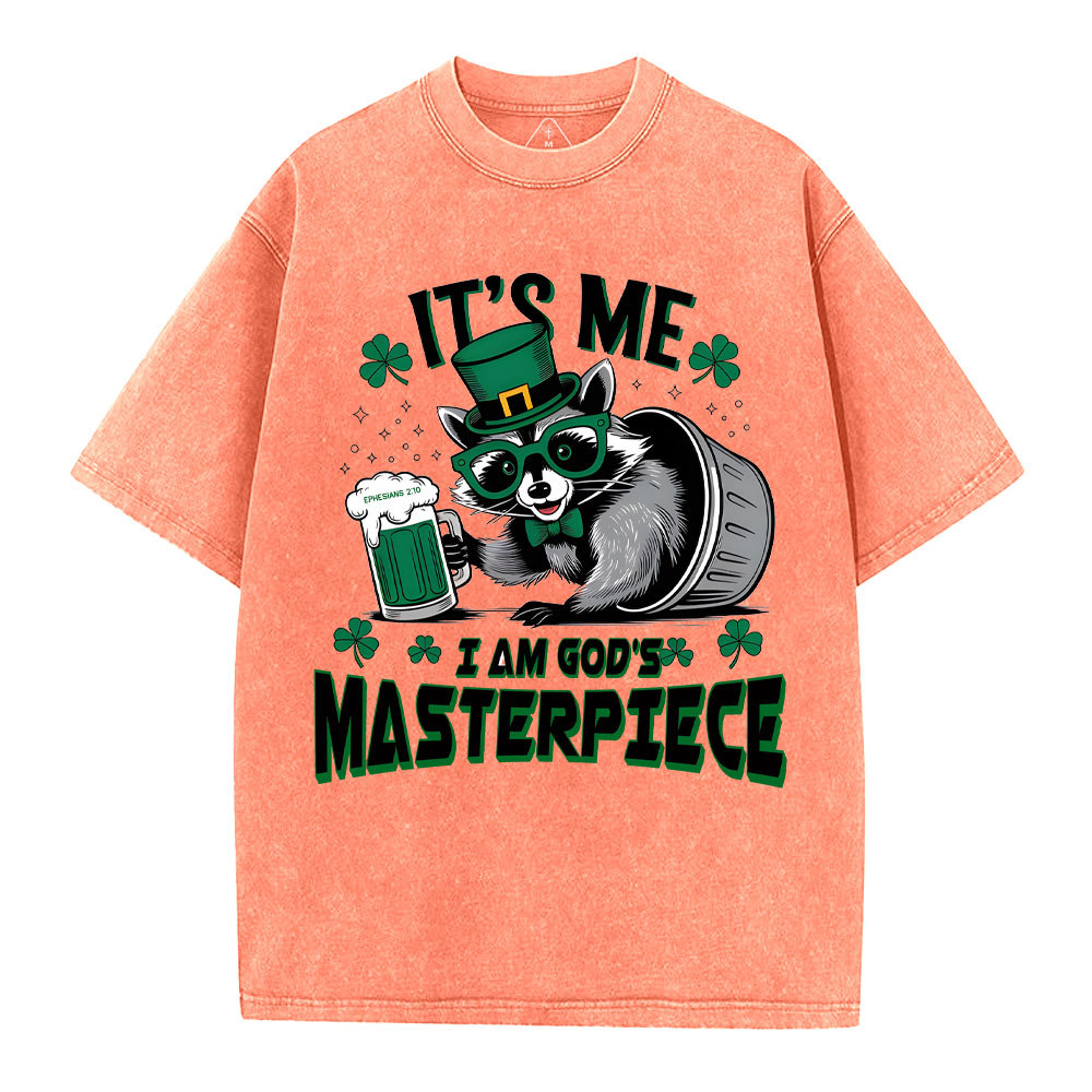 It's me I'm God's Masterpiece Christian Washed T-Shirt