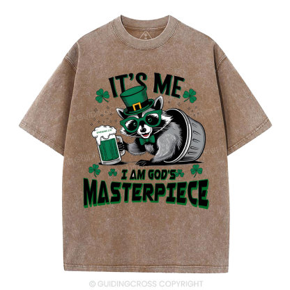 It's me I'm God's Masterpiece Christian Washed T-Shirt