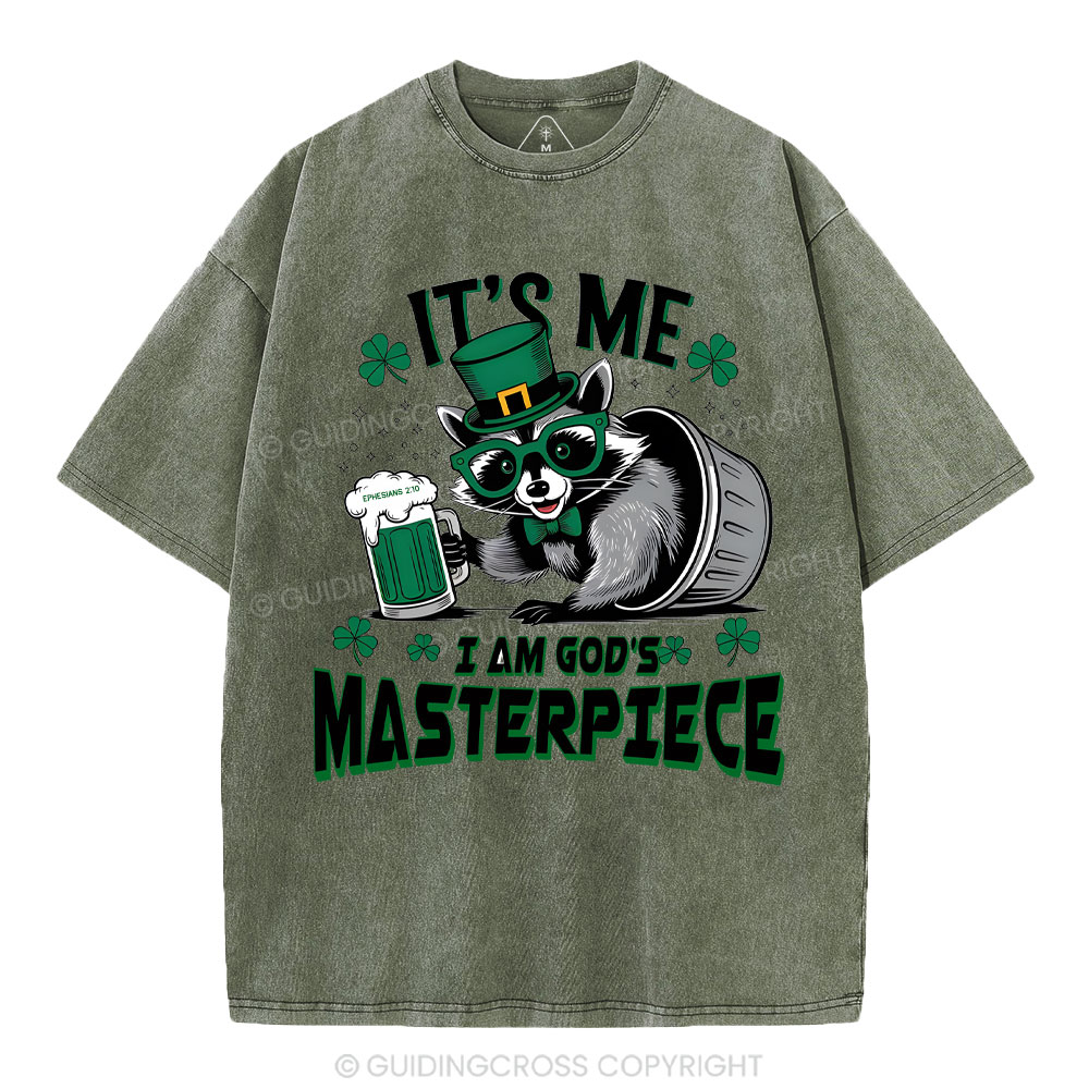 It's me I'm God's Masterpiece Christian Washed T-Shirt