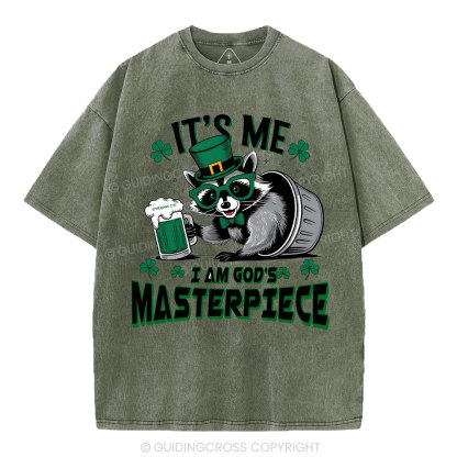 It's me I'm God's Masterpiece Christian Washed T-Shirt