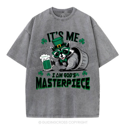 It's me I'm God's Masterpiece Christian Washed T-Shirt