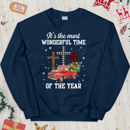 It's the Most Wonderful Time of the Year Christian Christmas Sweatshirt