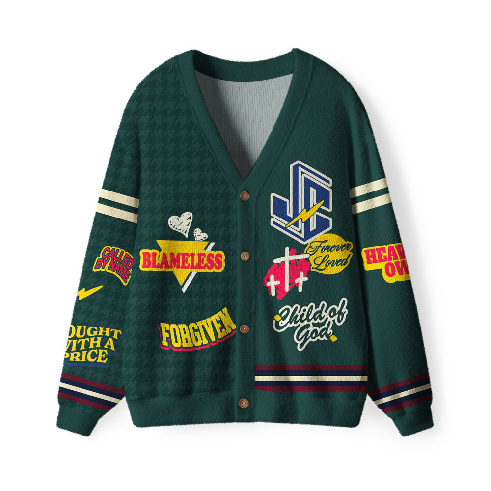 JC Jesus Christ The Heavens Are Roaring Christian Lightweight Cardigan