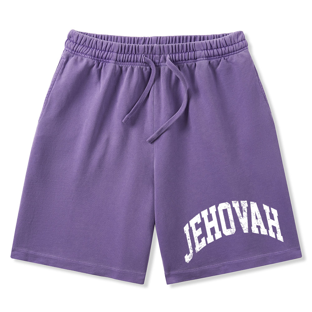 JEHOVAH Christian Washed Shorts