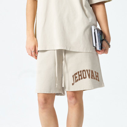 JEHOVAH Christian Washed Shorts
