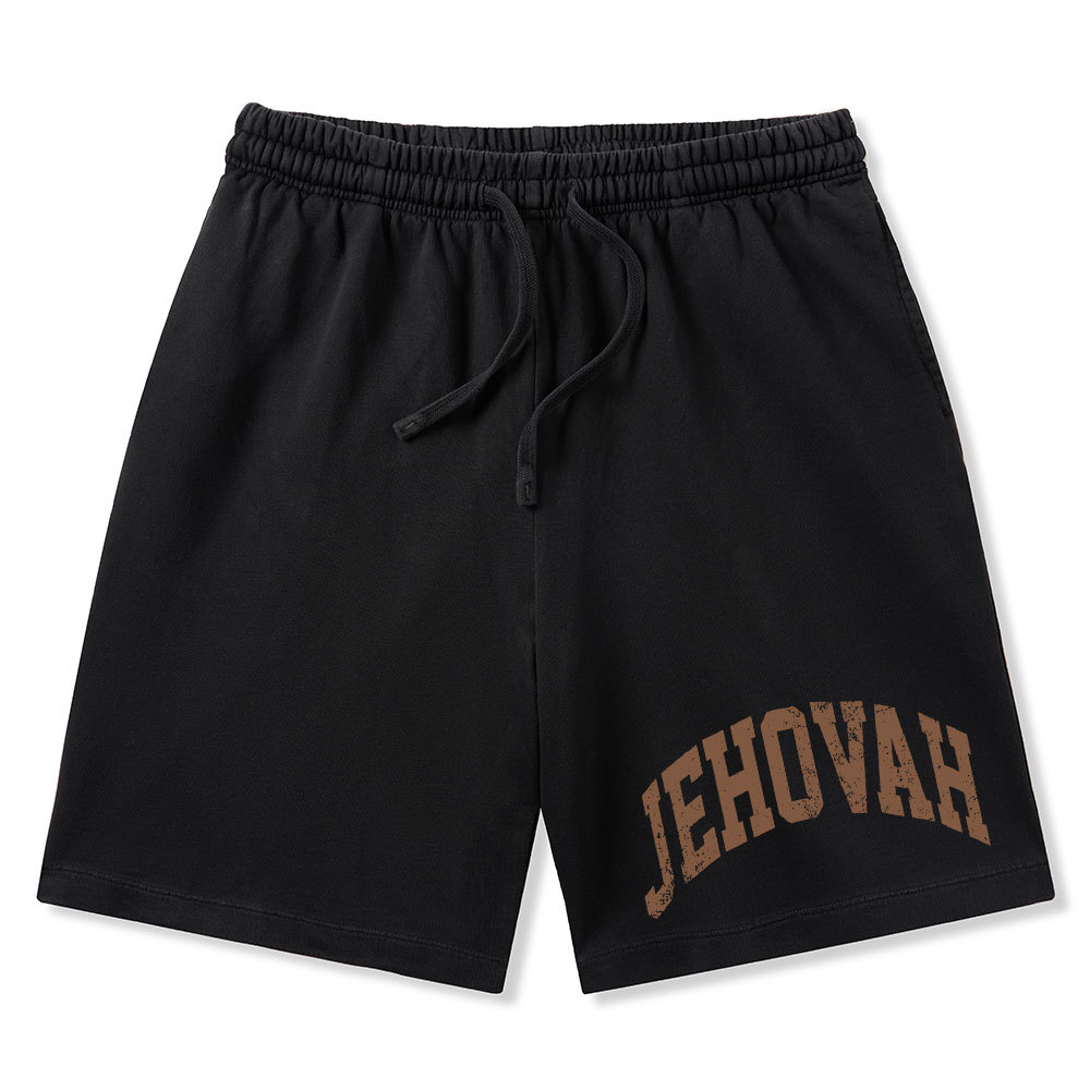 JEHOVAH Christian Washed Shorts
