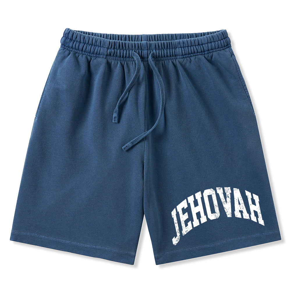 JEHOVAH Christian Washed Shorts