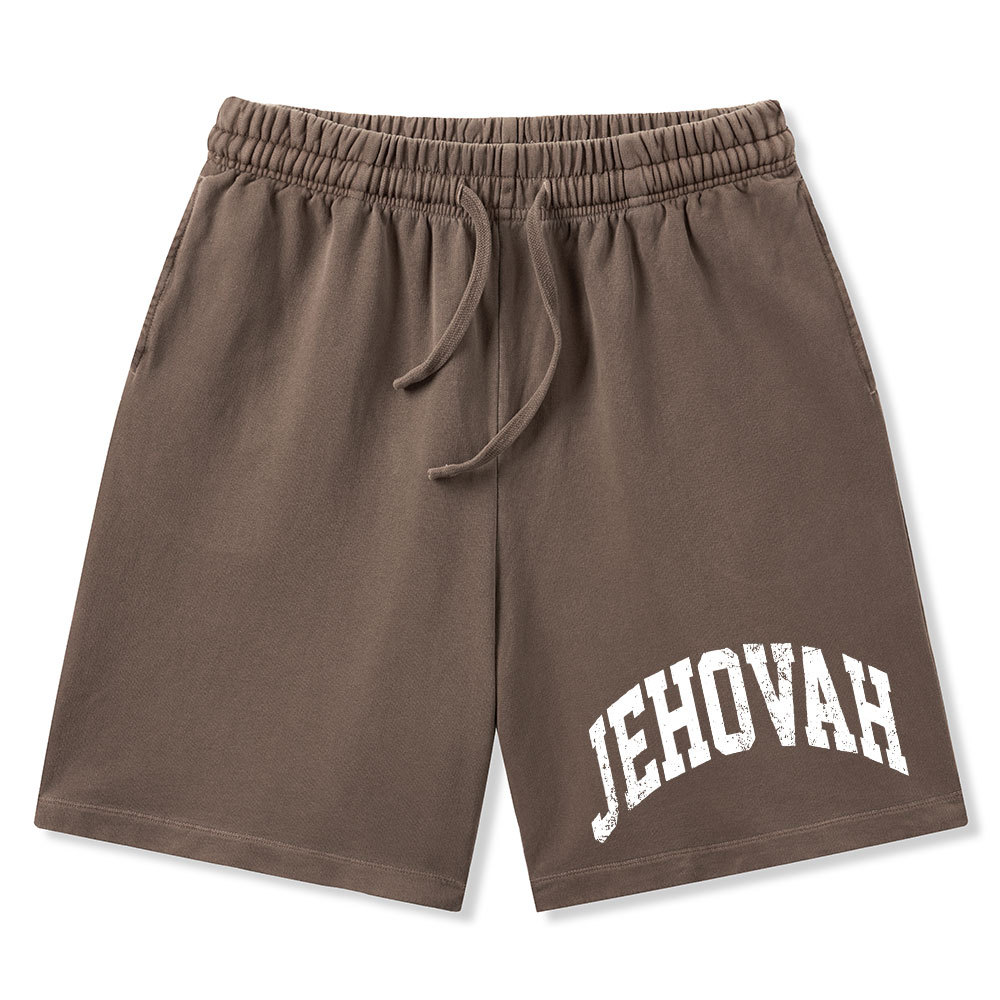 JEHOVAH Christian Washed Shorts