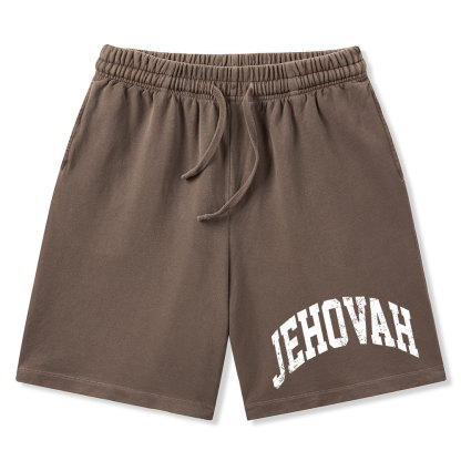 JEHOVAH Christian Washed Shorts