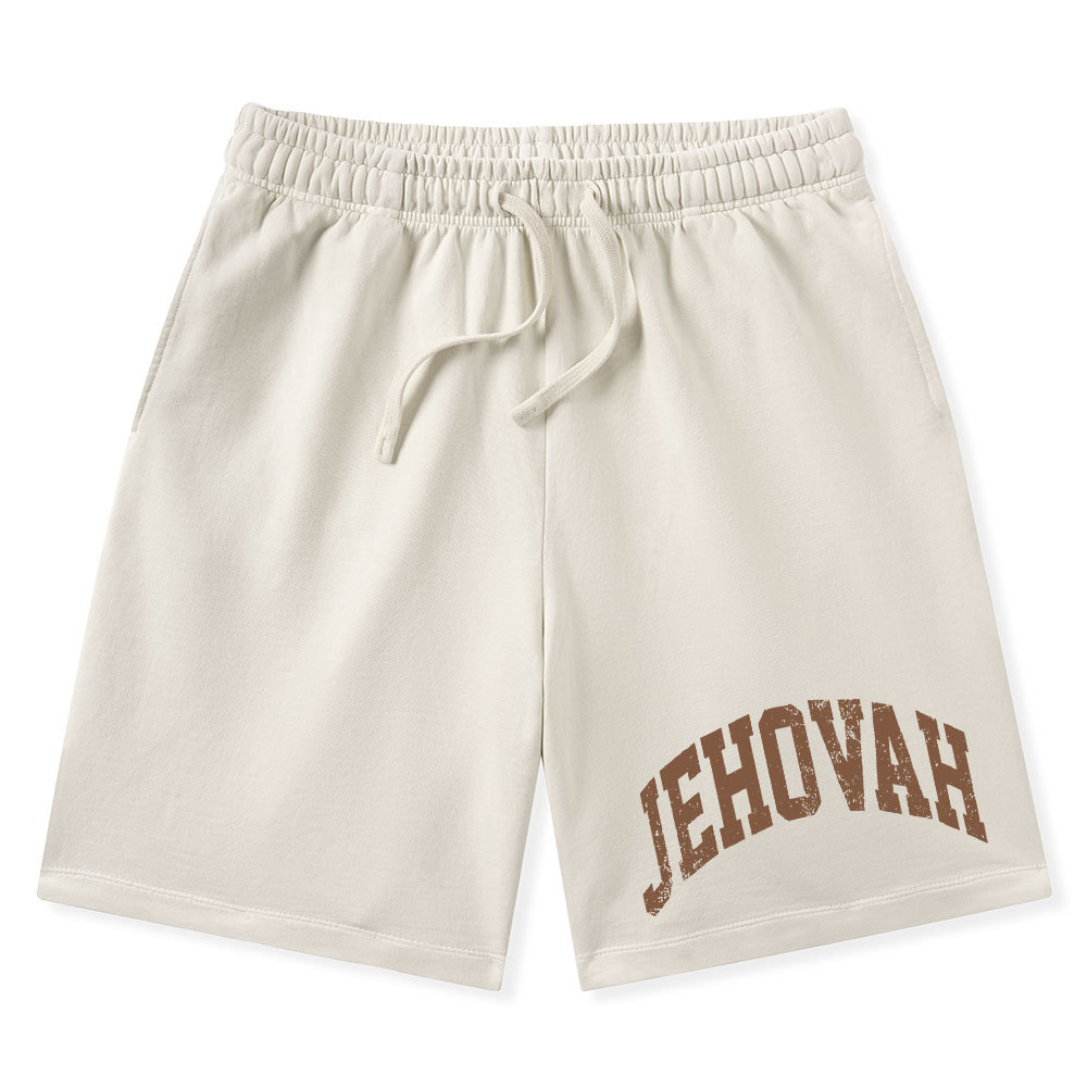 JEHOVAH Christian Washed Shorts