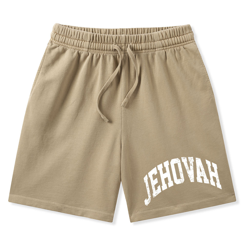 JEHOVAH Christian Washed Shorts
