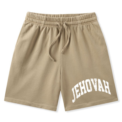 JEHOVAH Christian Washed Shorts