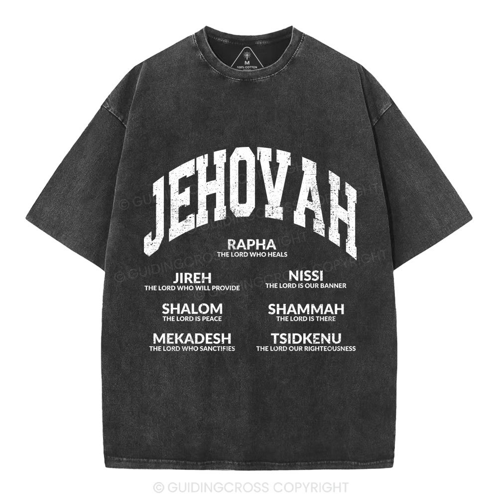 JEHOVAH Christian Washed T-Shirt