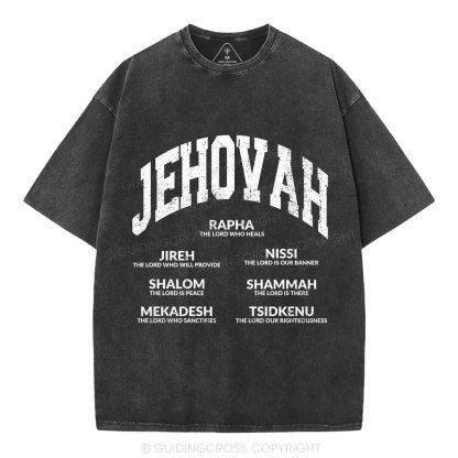 JEHOVAH Christian Washed T-Shirt