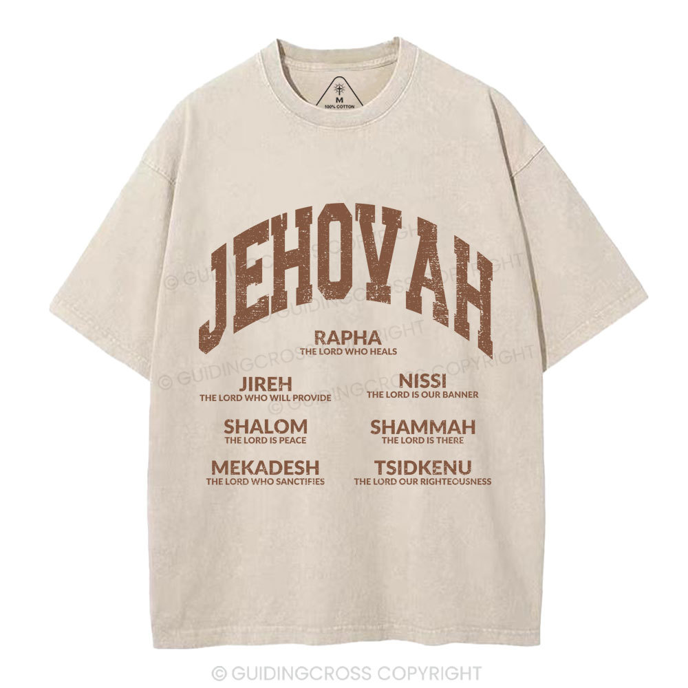 JEHOVAH Christian Washed T-Shirt