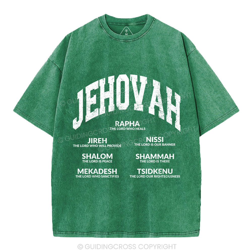 JEHOVAH Christian Washed T-Shirt