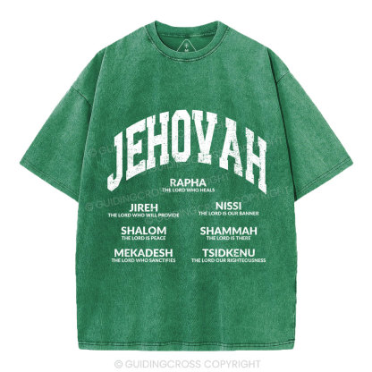JEHOVAH Christian Washed T-Shirt