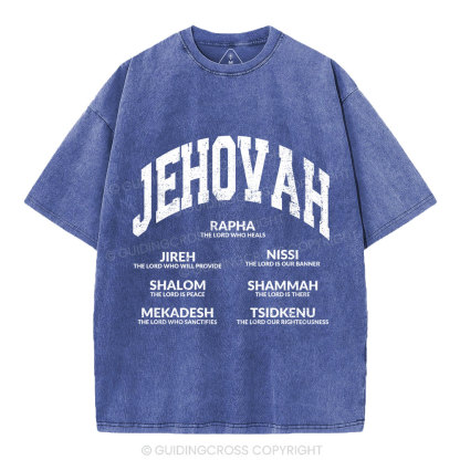 JEHOVAH Christian Washed T-Shirt