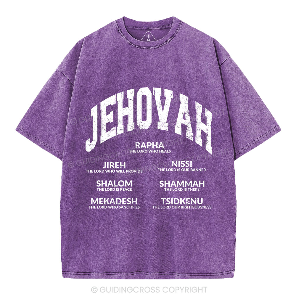 JEHOVAH Christian Washed T-Shirt