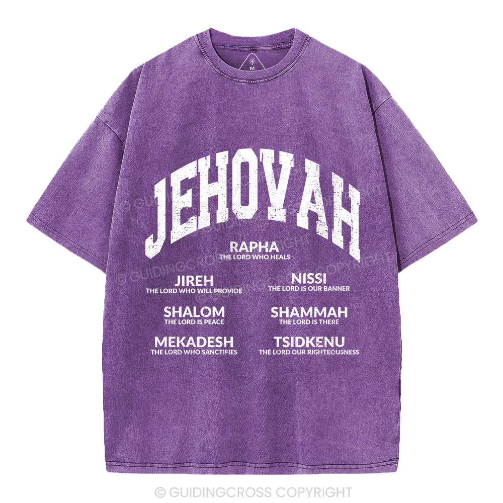 JEHOVAH Christian Washed T-Shirt