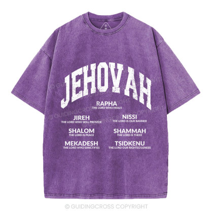 JEHOVAH Christian Washed T-Shirt