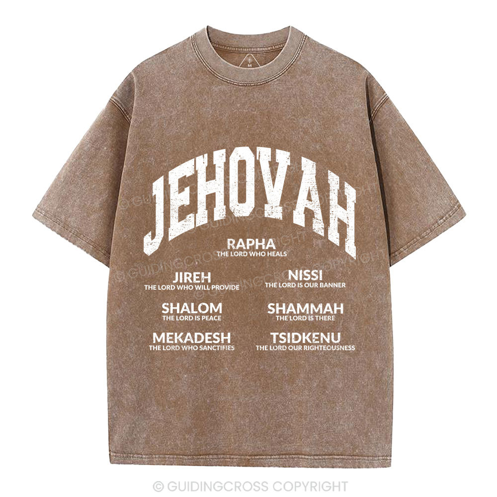 JEHOVAH Christian Washed T-Shirt