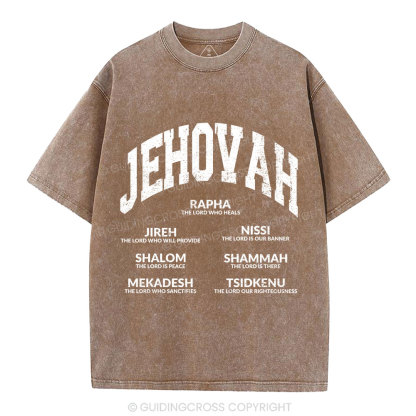 JEHOVAH Christian Washed T-Shirt