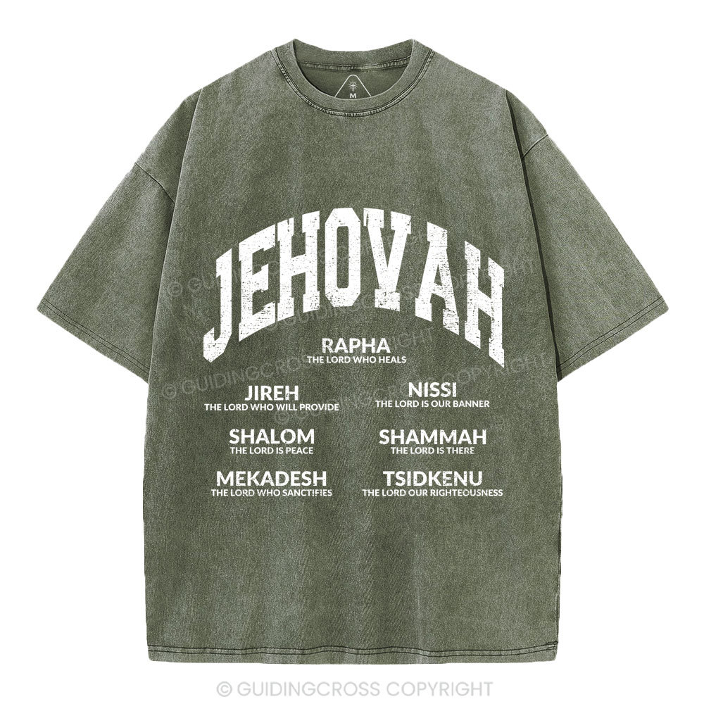 JEHOVAH Christian Washed T-Shirt
