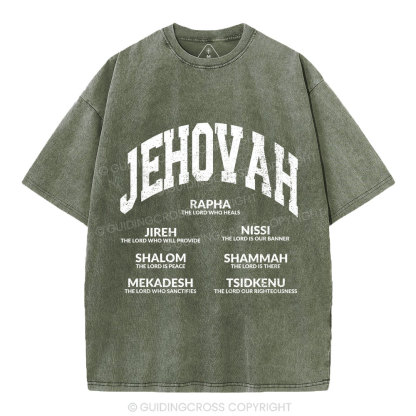 JEHOVAH Christian Washed T-Shirt