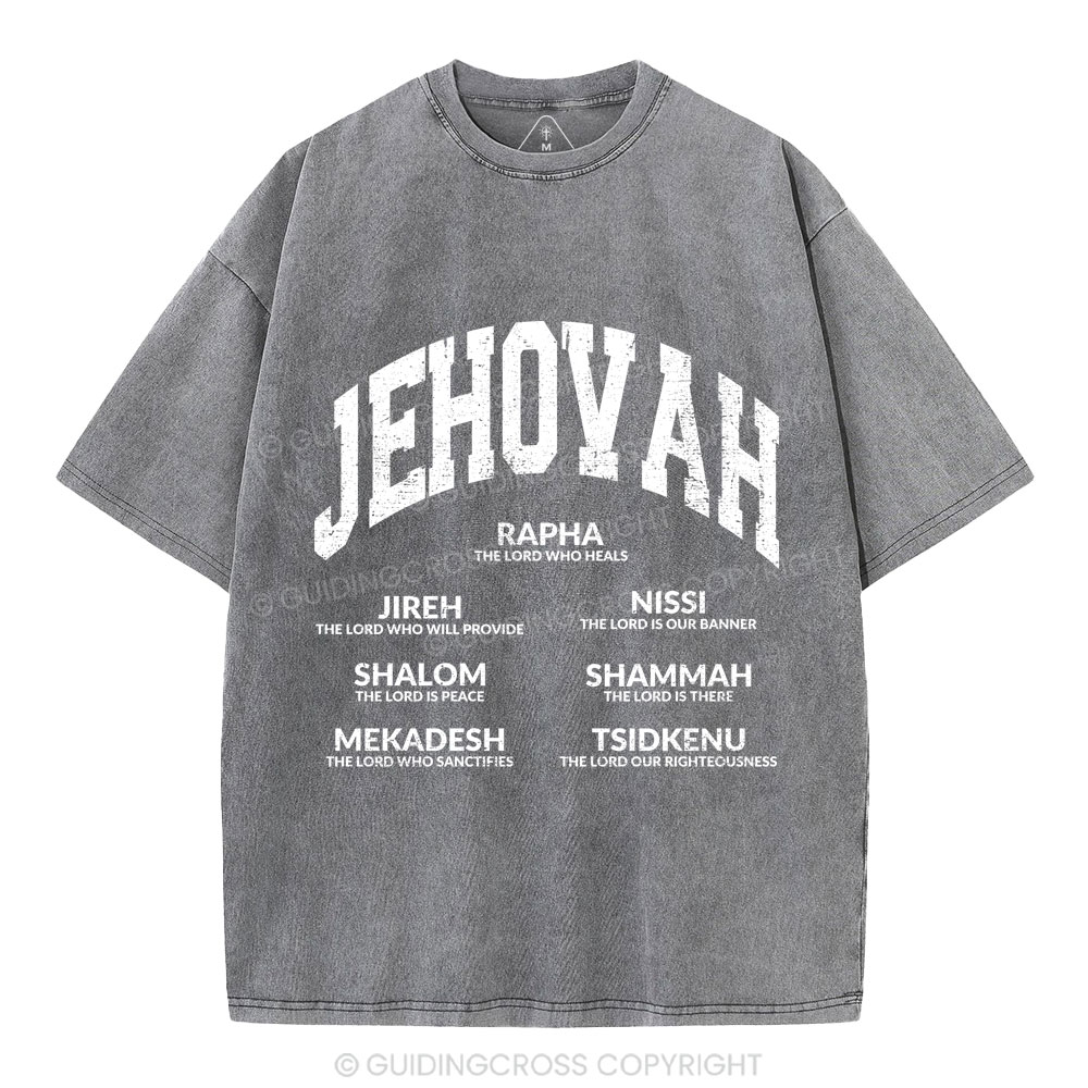 JEHOVAH Christian Washed T-Shirt