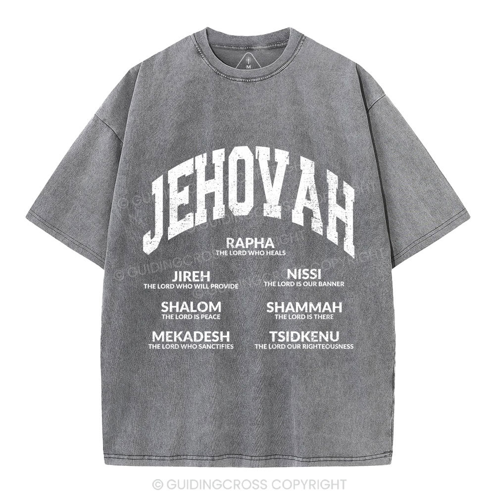 JEHOVAH Christian Washed T-Shirt