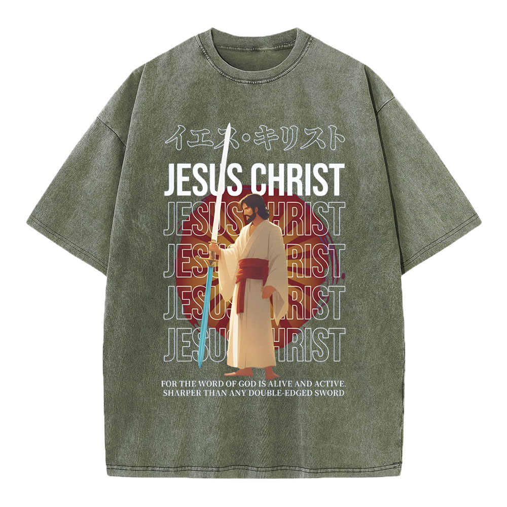 JESUS CHRIST Chirstian Washed T-Shirt
