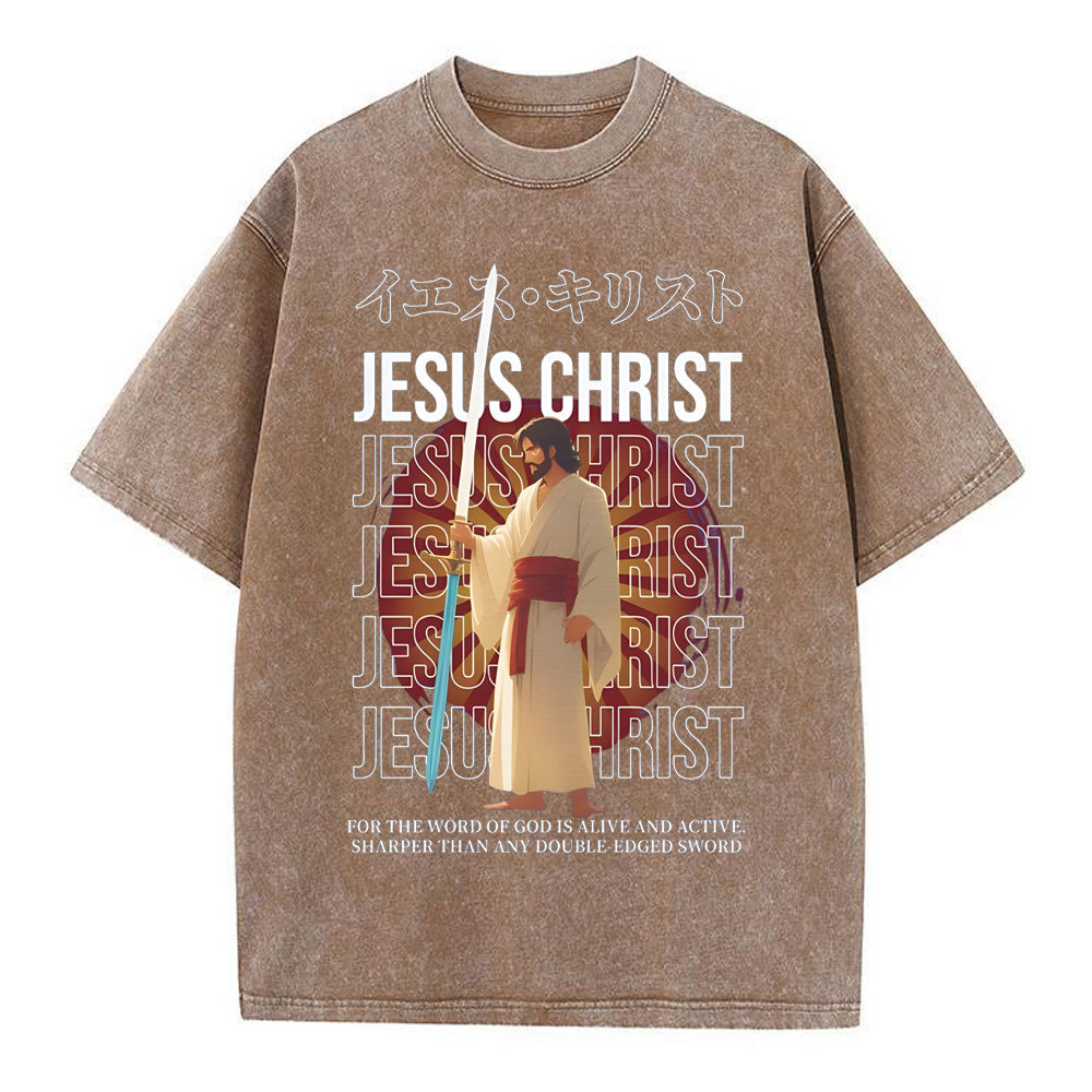 JESUS CHRIST Chirstian Washed T-Shirt