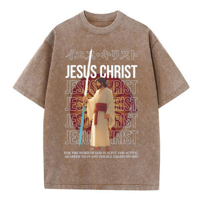 JESUS CHRIST Chirstian Washed T-Shirt