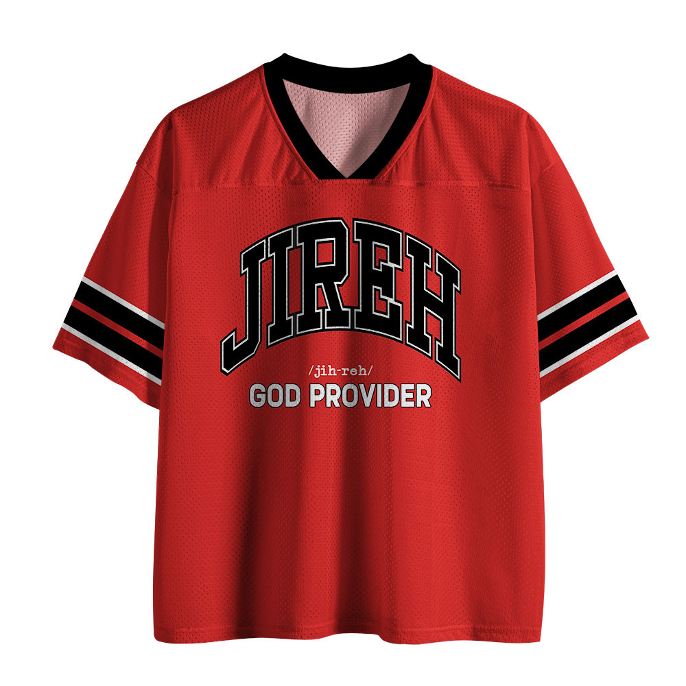 JIREH Christian Red Mesh Jersey