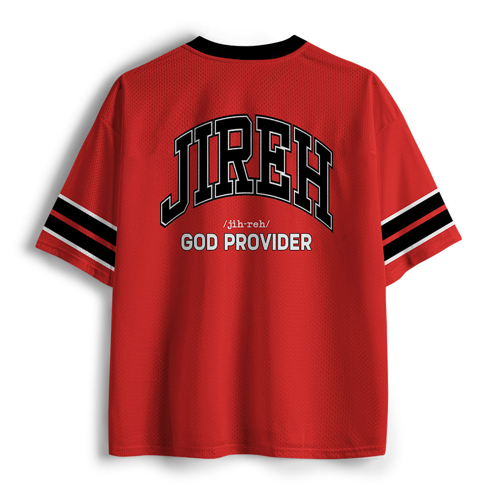 JIREH Christian Red Mesh Jersey