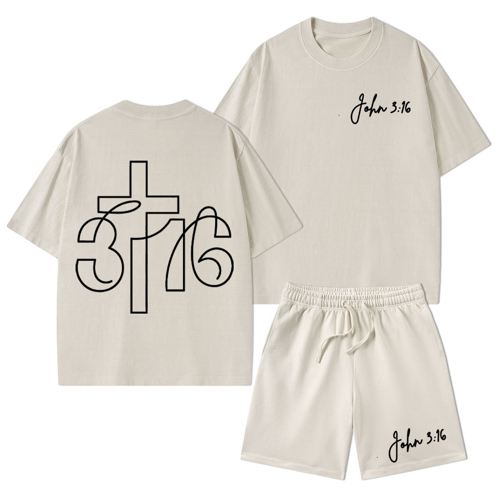 Sample Christian Washed T-Shirt & Shorts Sale - GuidingCross