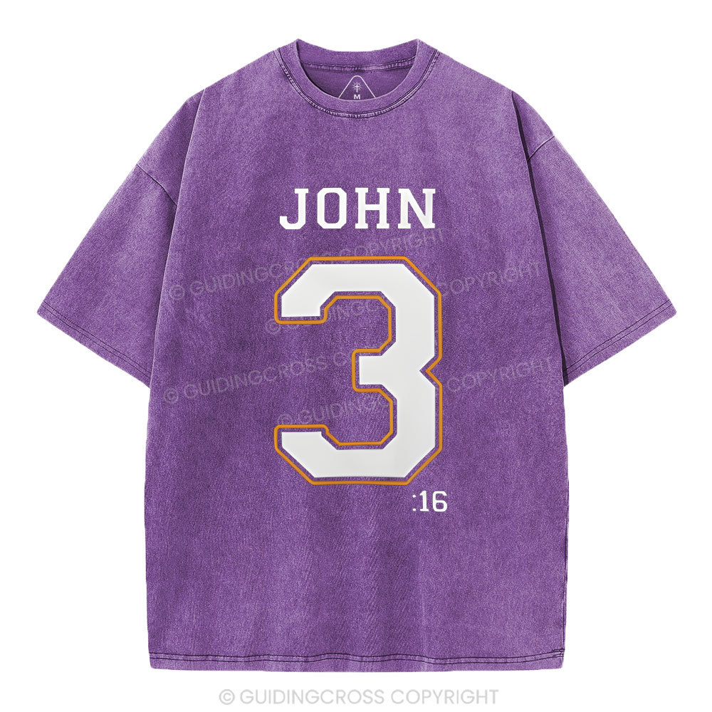 JOHN 3 Christian Washed T-Shirt