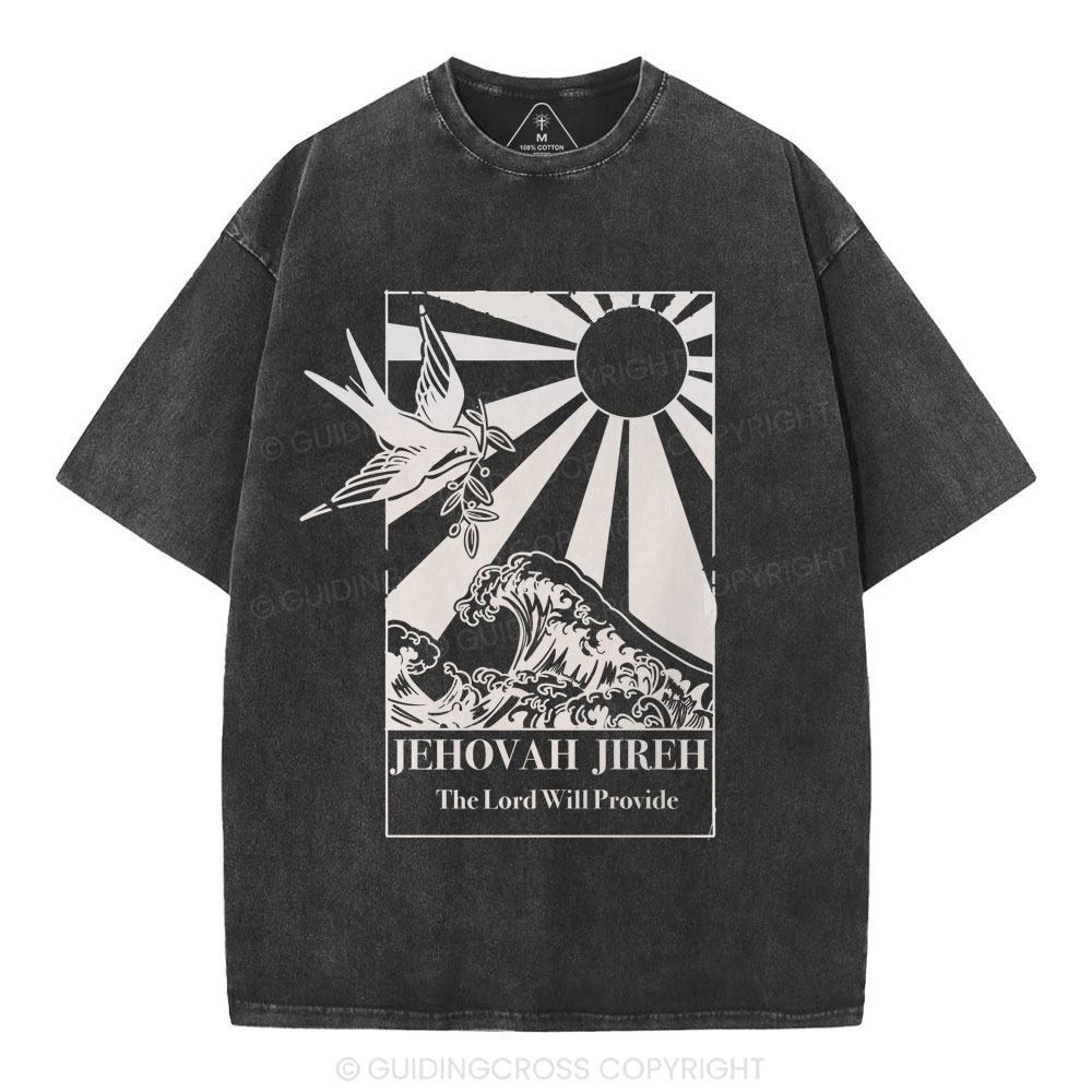 Jehovah Jireh Christian Washed T-Shirt