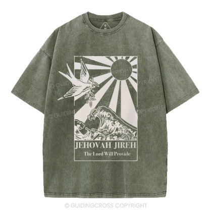 Jehovah Jireh Christian Washed T-Shirt