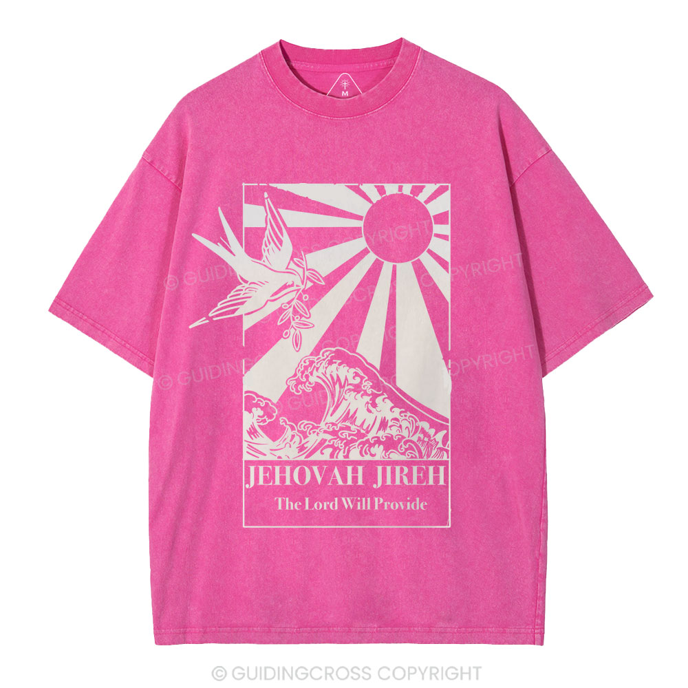 Jehovah Jireh Christian Washed T-Shirt