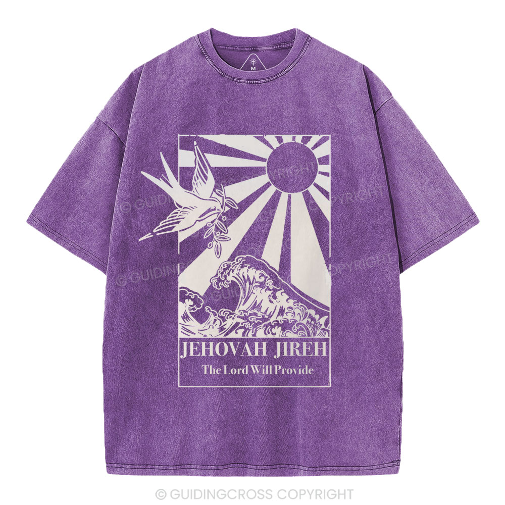 Jehovah Jireh Christian Washed T-Shirt