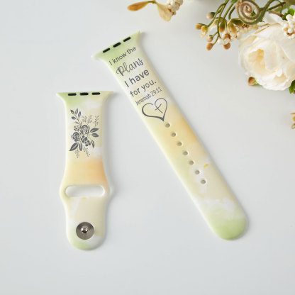 Jeremiah 29:11 I Know The Plans I Have For You Christian Print Watch Band