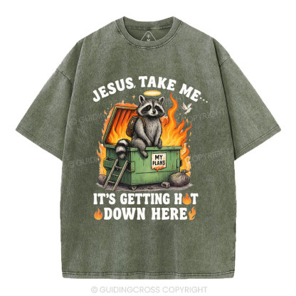 Jesus, Take Me… Christian Washed T-Shirt