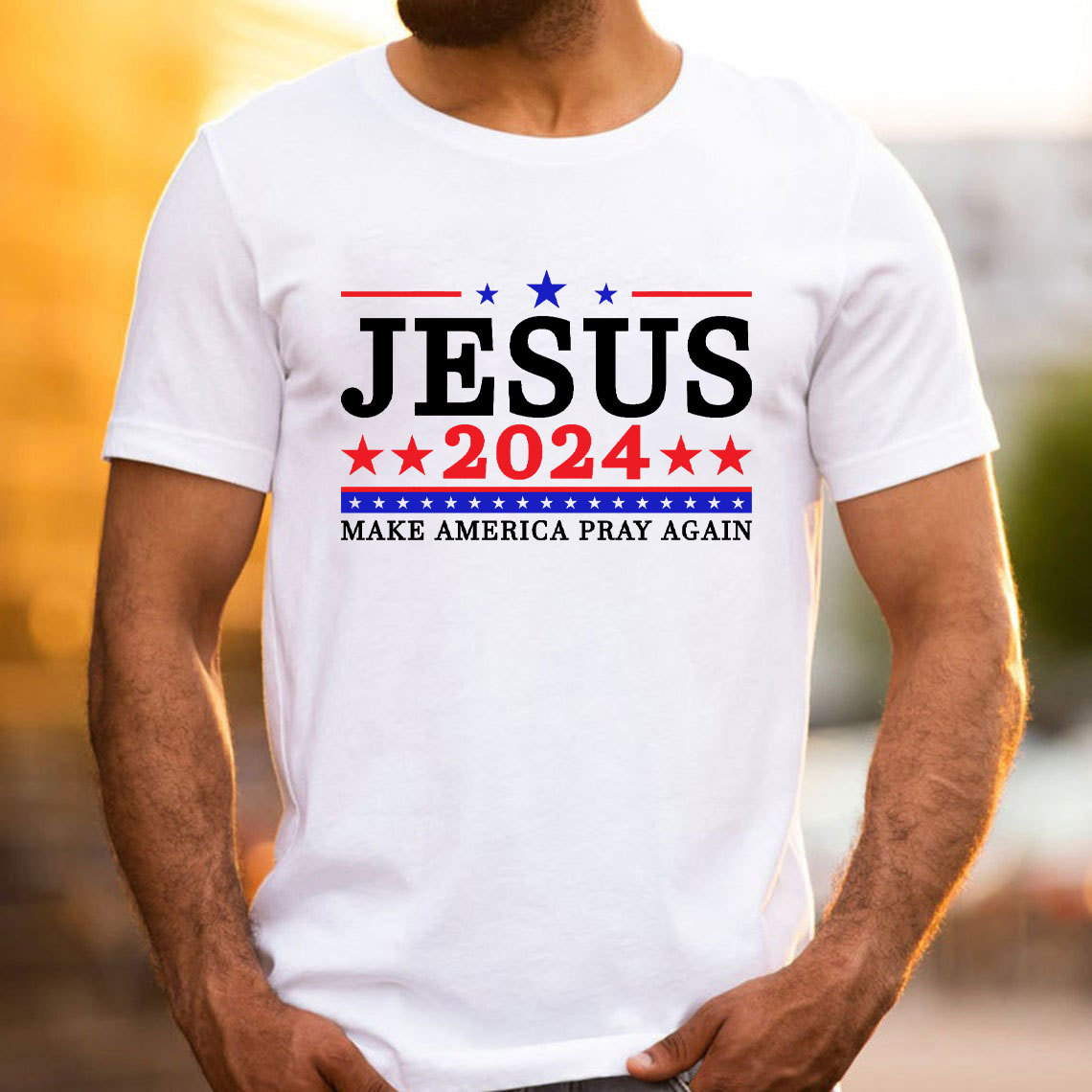 Jesus 2024 Make America Pray Again Christian T-Shirt