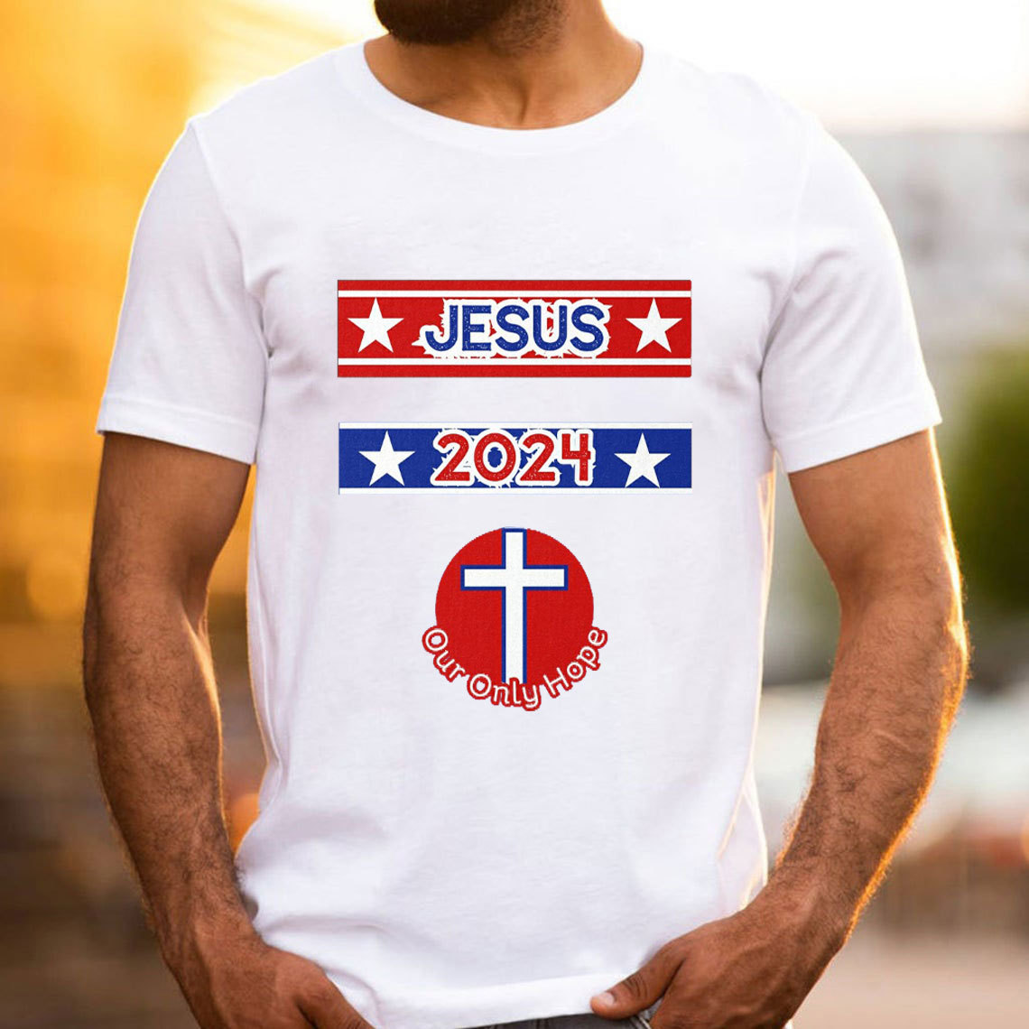 Jesus 2024 Our Only Hope Christian T-Shirt