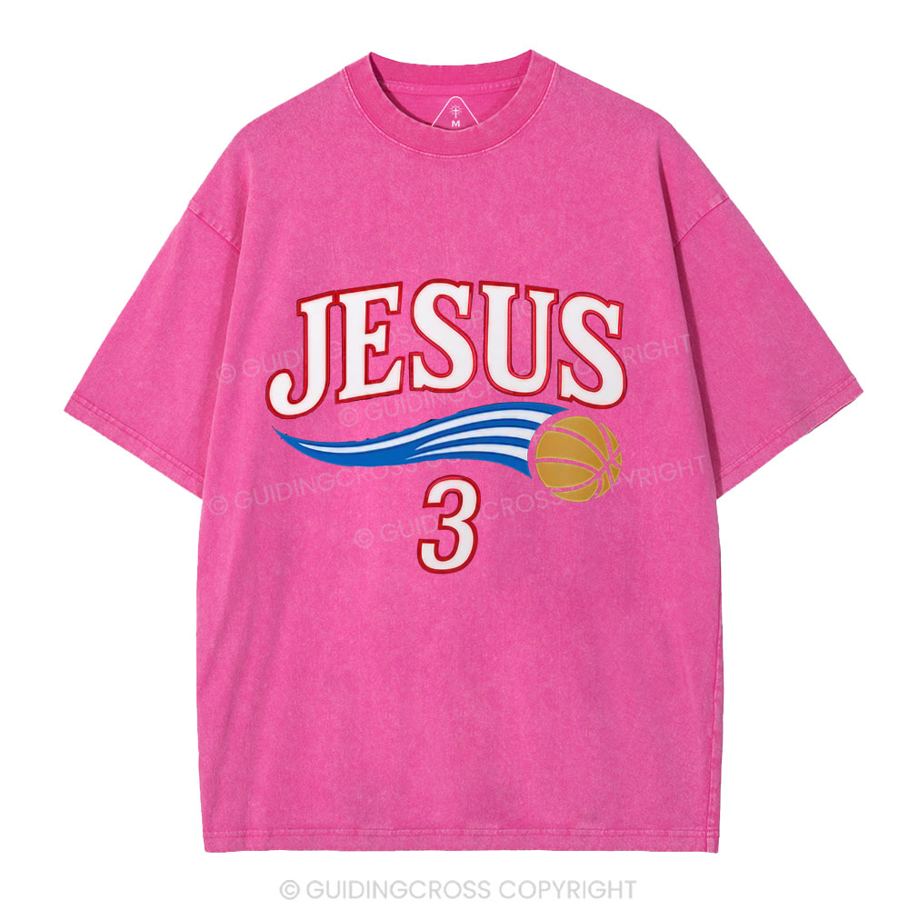Jesus 3 Christian Washed T-Shirt